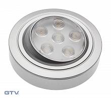 Точечный накладной светодиодный светильник Caldas 3W, 12V, алюминий, холодный белый с регулировкой угла освещения. — купить оптом и в розницу в интернет магазине GTV-Meridian.